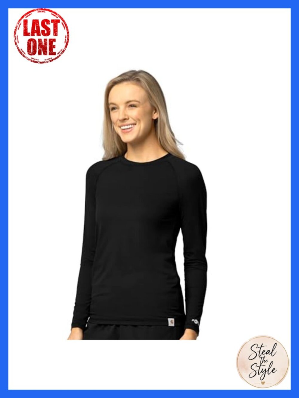 Carhartt Force Modern Fit Long Sleeve Crew Neck Tee Scrub Top Work